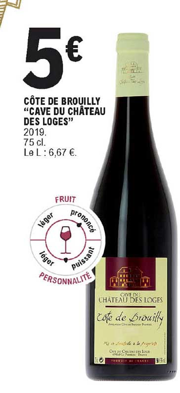 côte de brouilly "cave du château des loges"