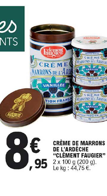 crème de marrons de l'ardèche clément faugier