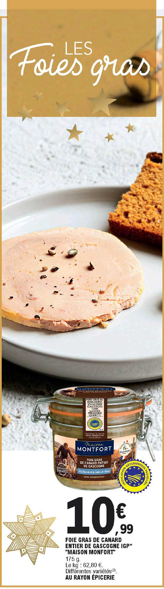 foie gras de canard entier de cascogne igp maison monfort