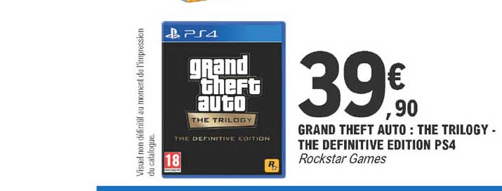 grand theft auto : the trilogy the definitive edition ps4