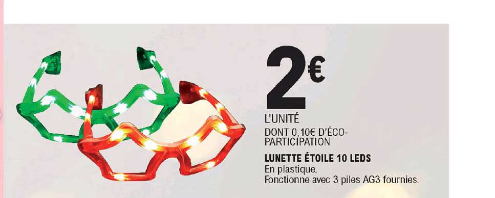lunette étoile 10 leds