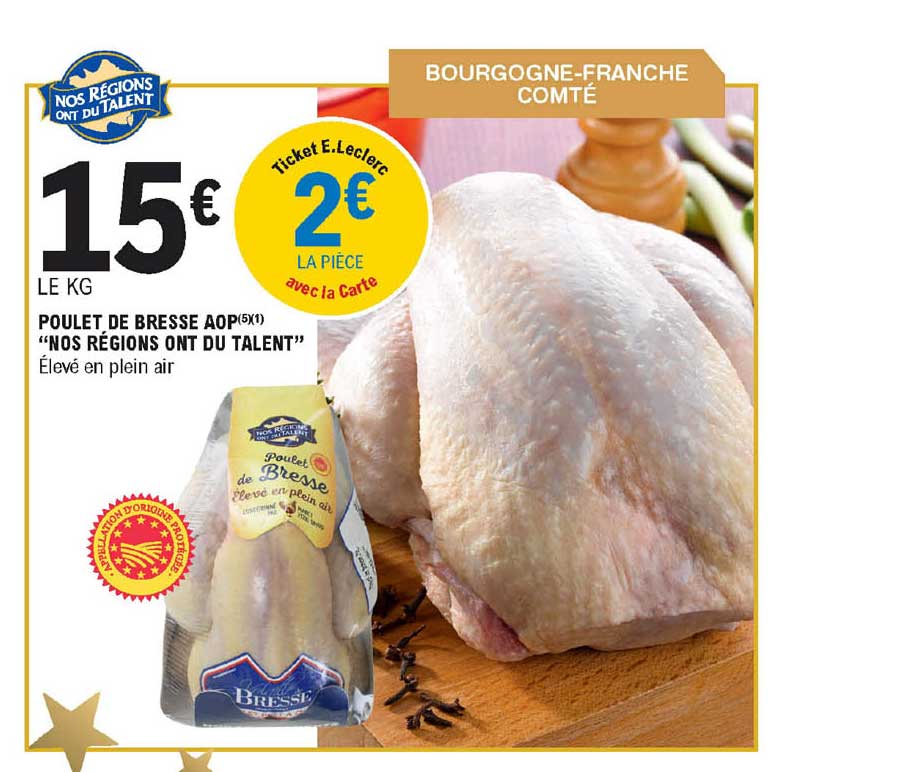 poulet de bresse aop nos régions ont du talent
