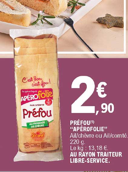 préfou apérofolie ail chèvre ou ali comté