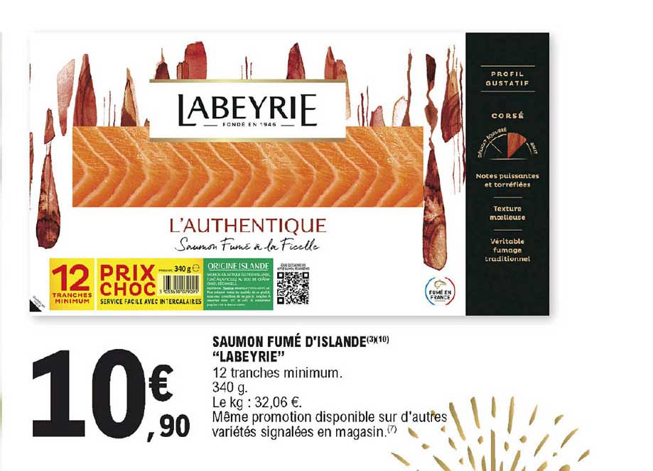 saumon fumé d'islande labeyrie