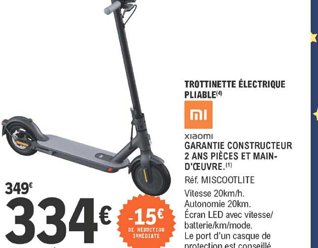 Trottinette électrique Pliable Xiaomi Miscootlite