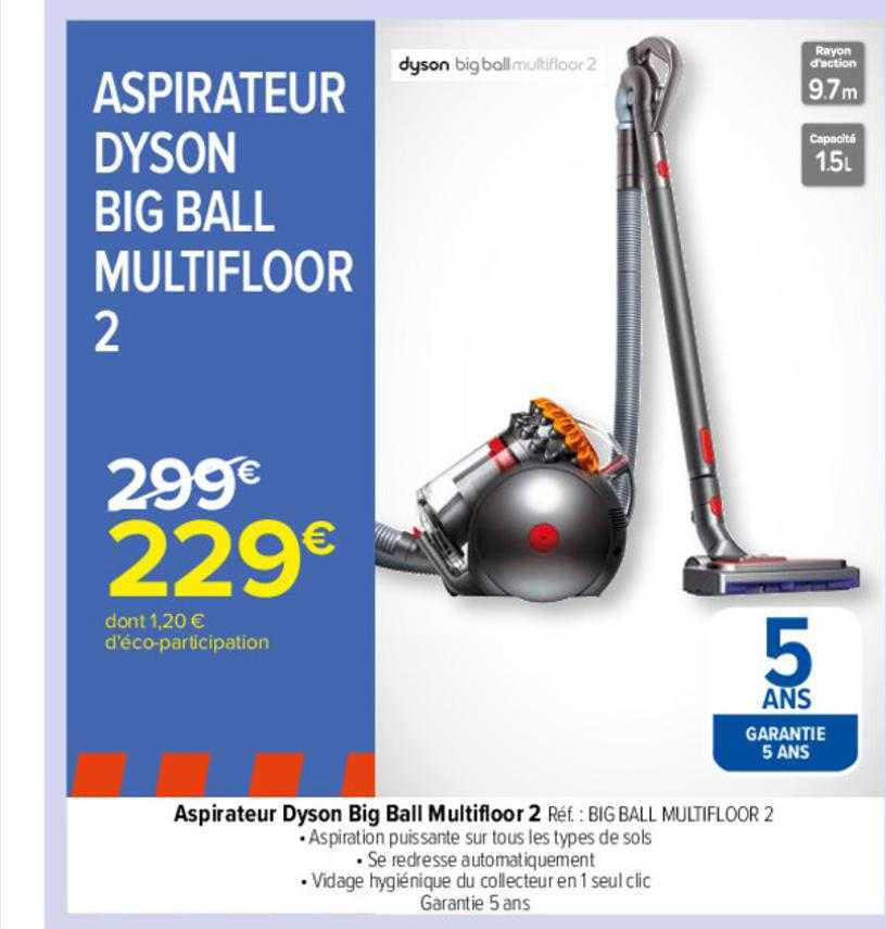 aspirateur dyson big ball multifloor 2
