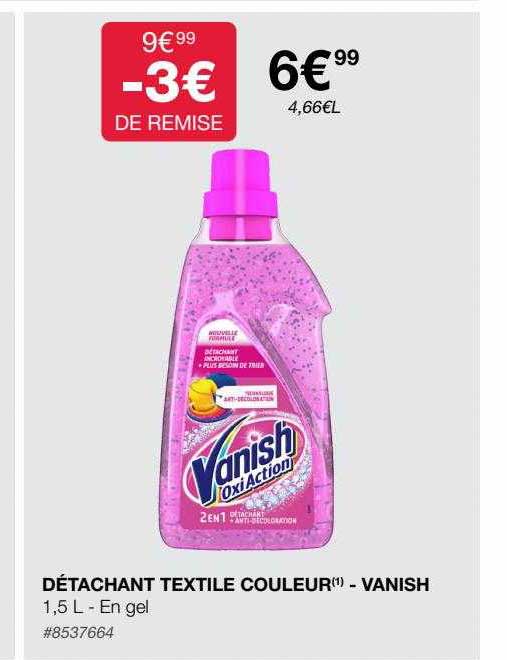 Détachant Textile Couleur - Vanish