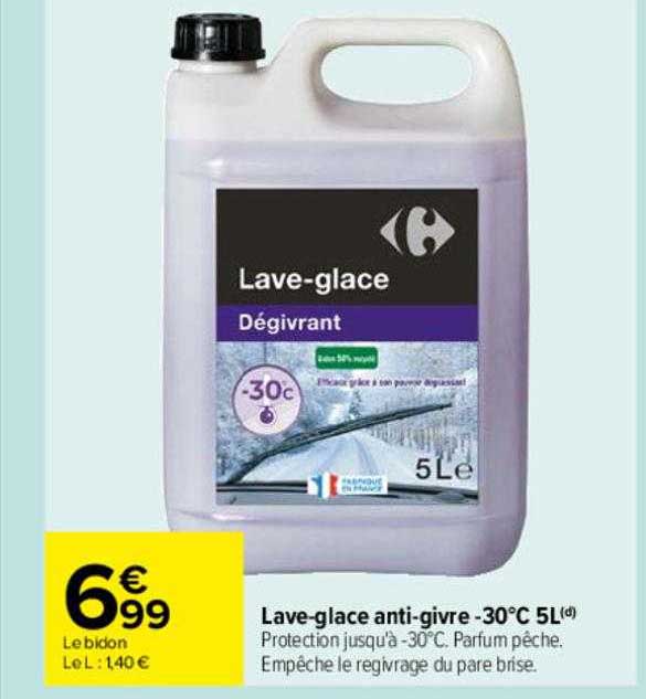 lave-glace anti-givre -30°c 5l
