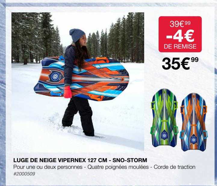 Luge De Neige Vipernex 127 Cm - Sno-storm
