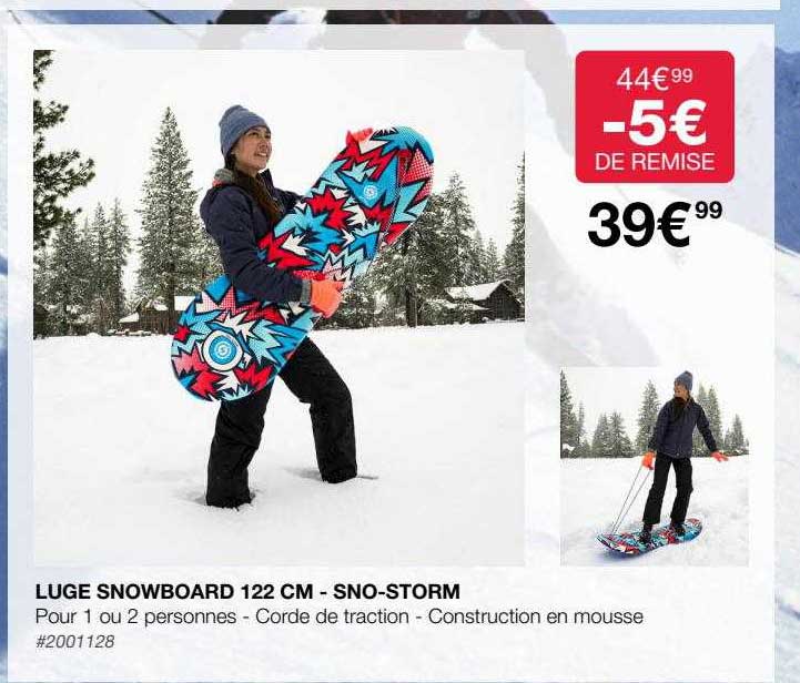luge snowboard 122 cm - sno-storm