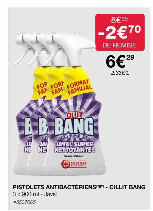 pistolets antibactériens - cillit bang