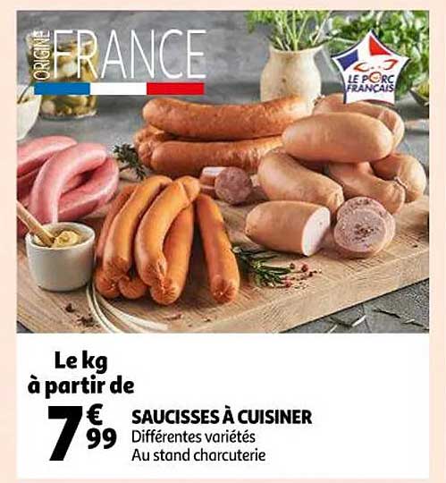 saucisses à cuisiner