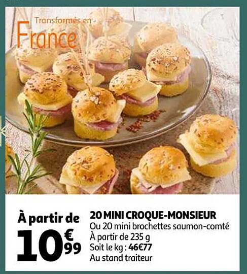 20 mini croque-monsieur