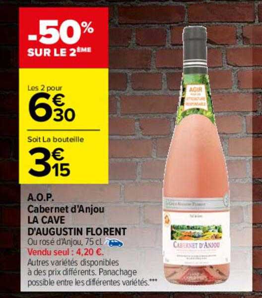 aop cabernet d'anjou la cave d'augustin florent