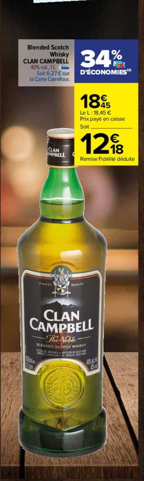 blended scotch whisky clan campbell