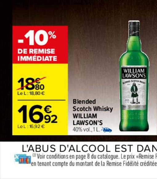 blended scotch whisky william lawson's