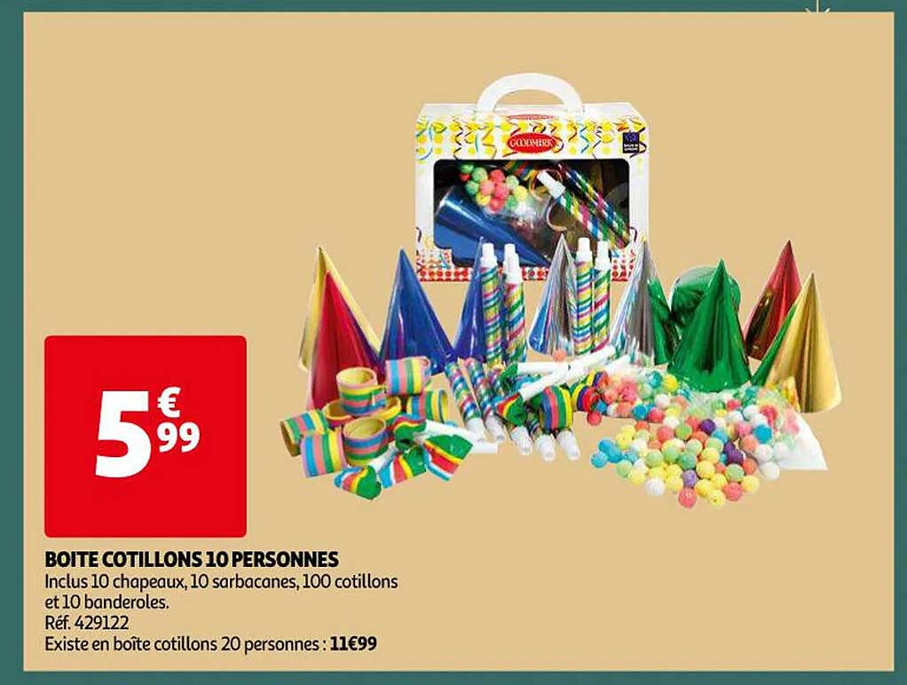 Boite Cotillons 10 Personnes