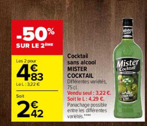cocktail sans alcool mister cocktail