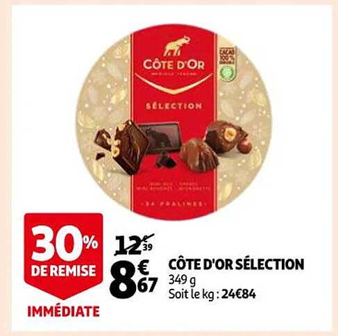 Côte D'or Sélection 30% De Remise Immédiate