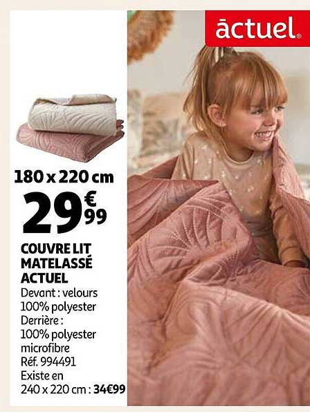 couvre lit matelassé actuel