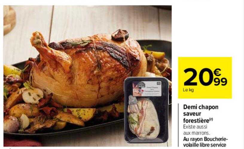 Demi Chapon Saveur Forestière
