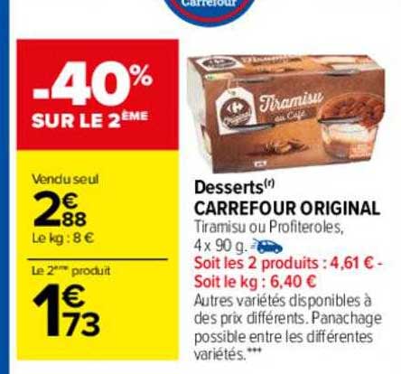 Desserts Carrefour Original