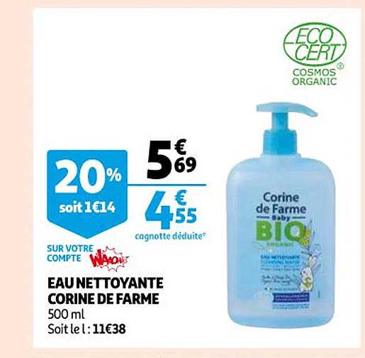 eau nettoyante corine de farme