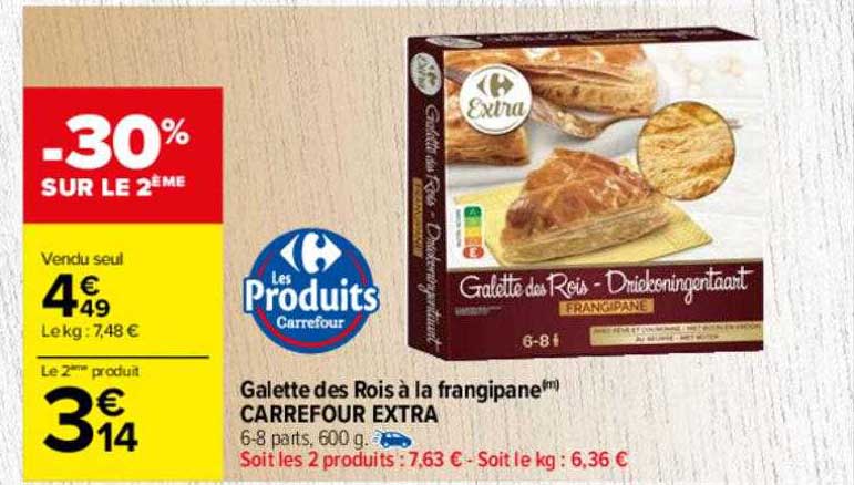 galette des rois à la frangipane carrefour extra