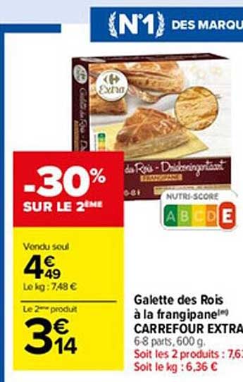 Galette Des Rois à La Frangipane Carrefour Extra