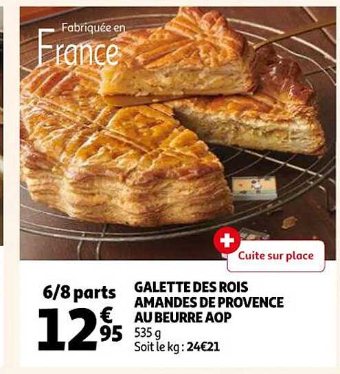galette des rois amandes de provence au beurre aop