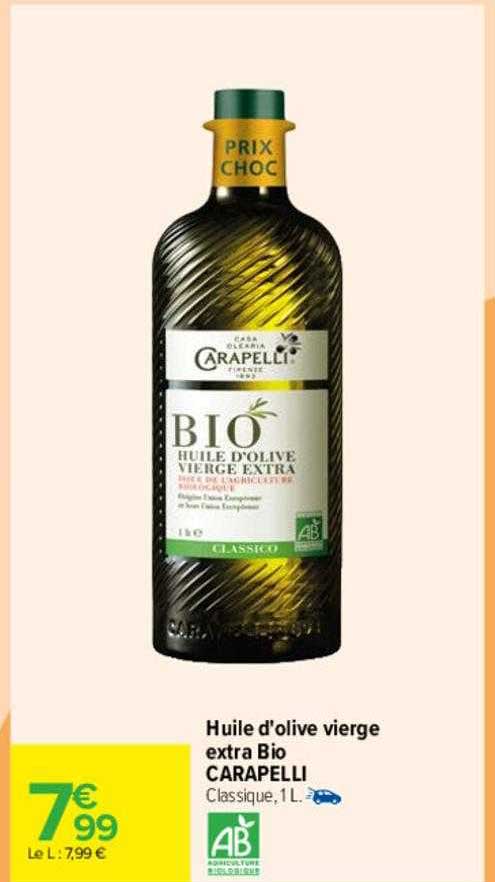Huile D'olive Vierge Extra Bio Carapelli