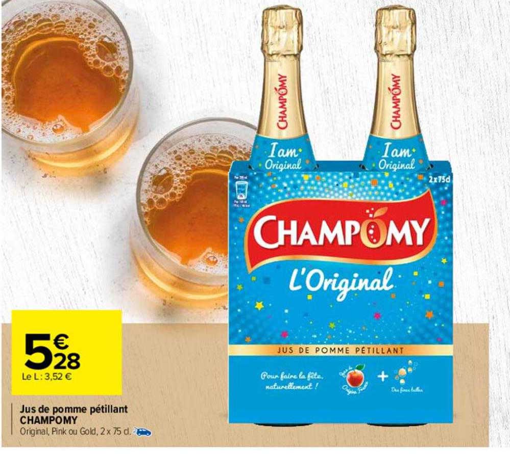 jus de pomme pétillants champomy