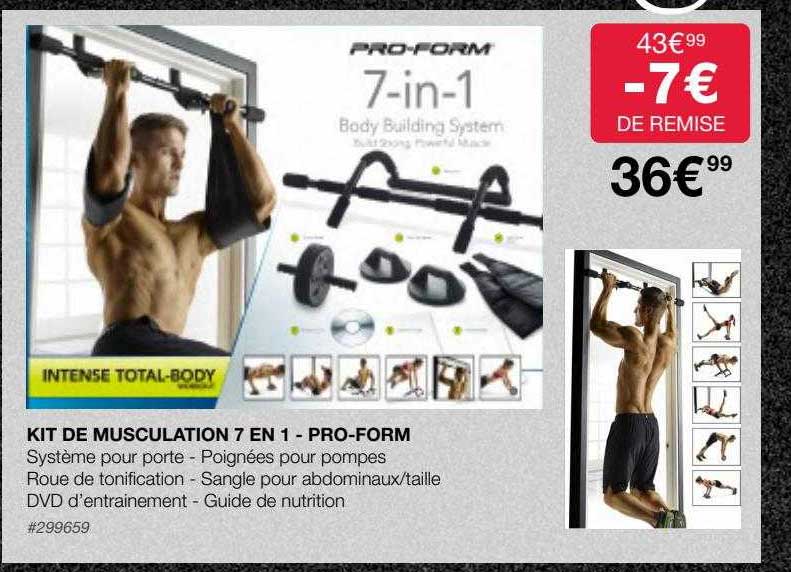 kit de musculation 7 en 1 - pro-form