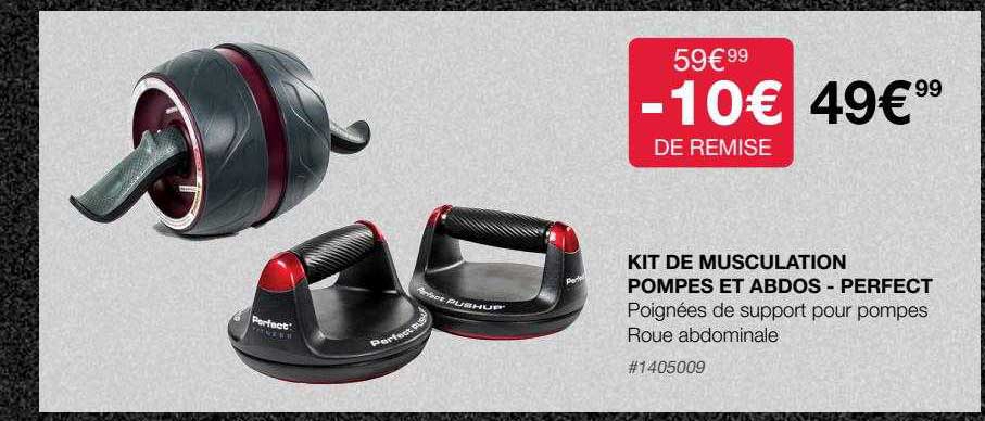 kit de musculation pompes et abdos - perfect