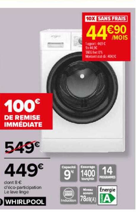 lave linge whirlpool