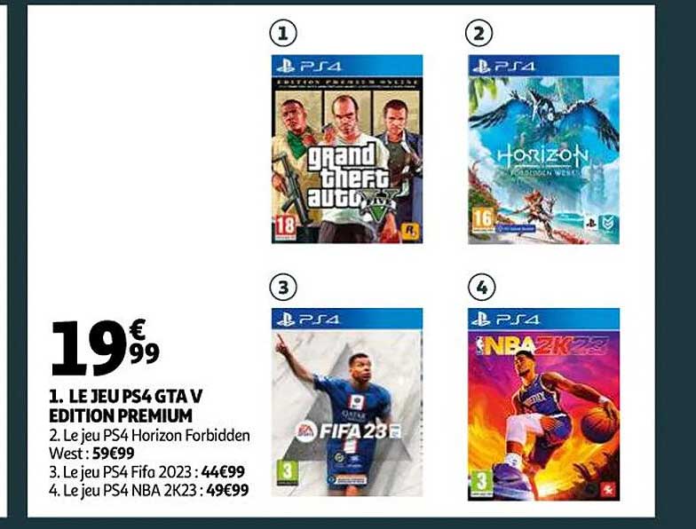 le jeu ps4 gta v édition premium