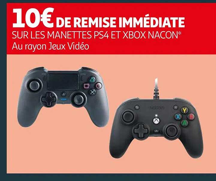 les manettes ps4 et xbox nacon