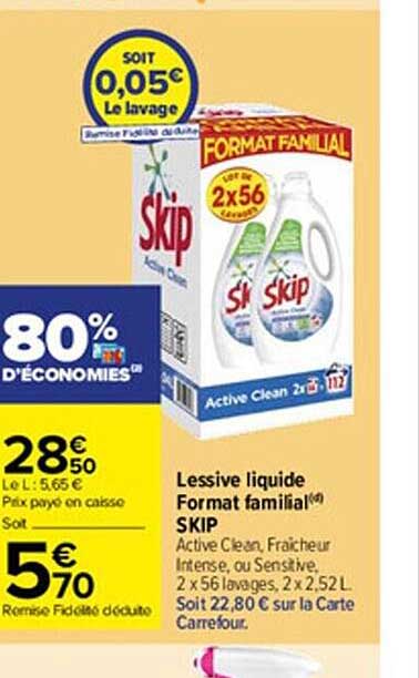 lessive liquide format familial skip