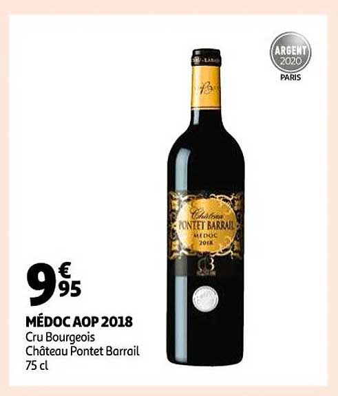 médoc aop 2018 cru bourgeois château pontet barrail