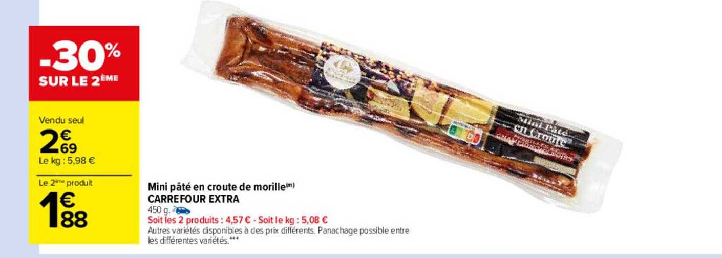 Mini Pâté En Croute De Morille Carrefour Extra
