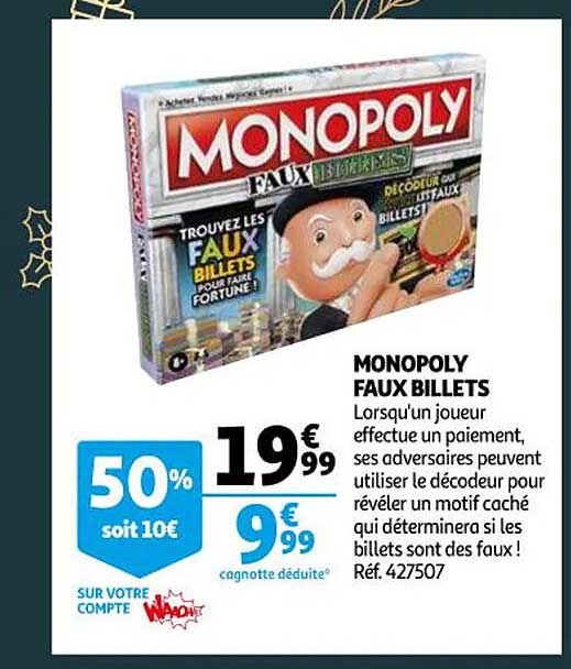 monopoly faux billets