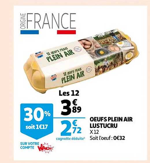 œufs Plein Air Lustucru