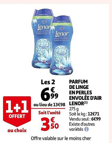 Parfum De Linge En Perles Envolée D'air Lenor