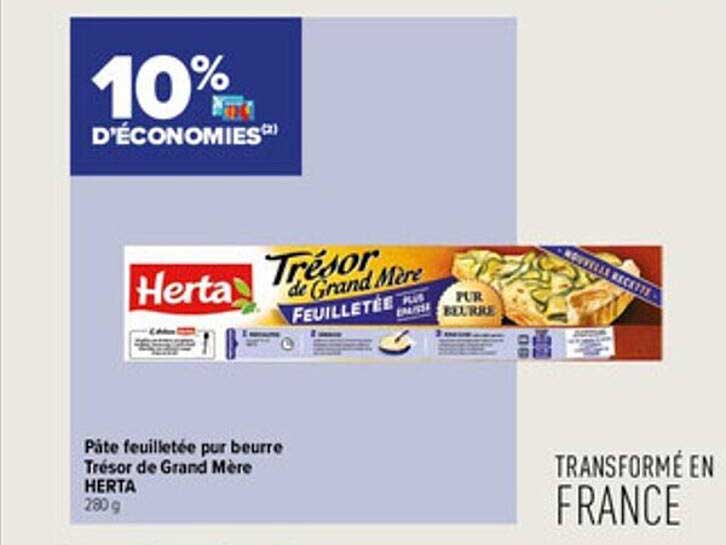 Pâte Feuilletée Pur Beurre Trésor De Grand Mère Herta