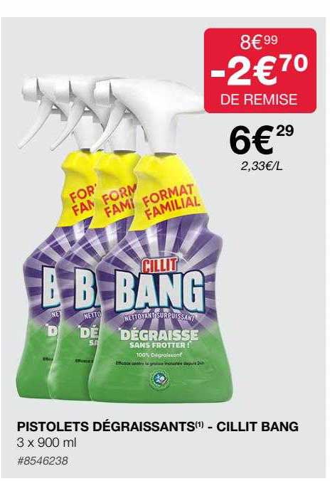 pistolets dégraissants - cillit bang