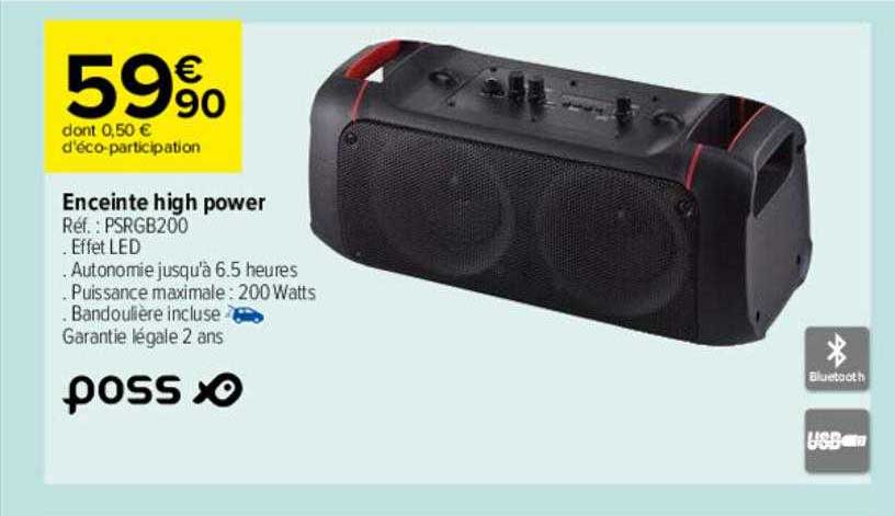 poss enceinte high power