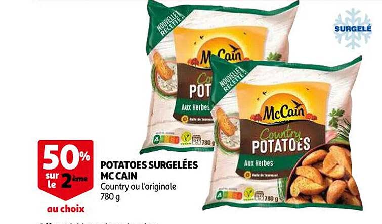 potatoes surgelées mc cain