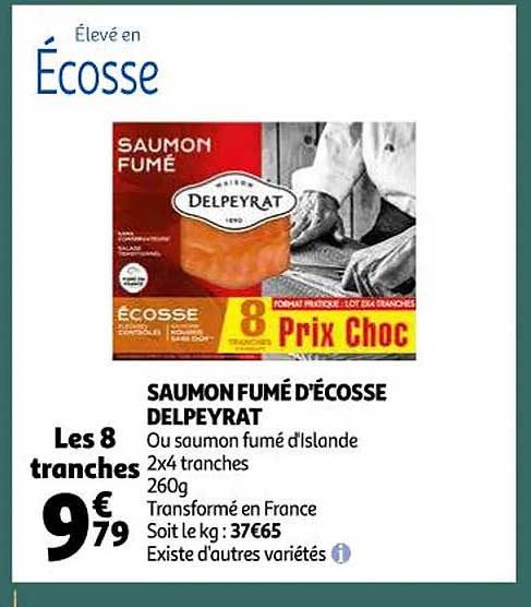 saumon fumé d'écosse delpeyrat