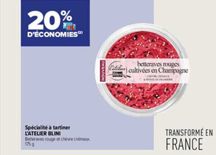 spécialité à tartiner l'atelier blini