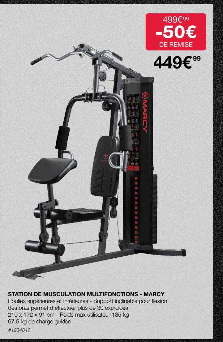 station de musculation multifonctions - marcy